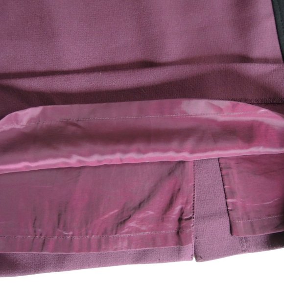 Halogen Purple & Black Color Block Pencil Skirt 6 *fits M - Picture 6 of 9